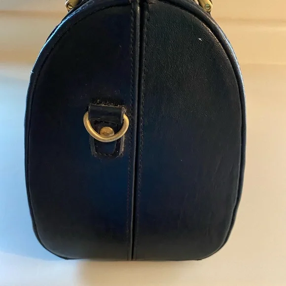 Vintage, Black, leather, woven, braided, satchel, hand bag - Picture 6 of 6